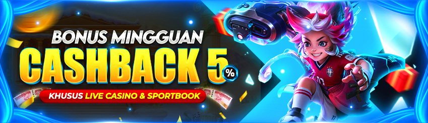 BONUS CASHBACK 5%